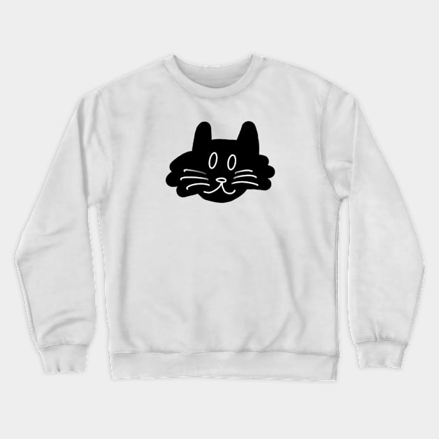 cat Crewneck Sweatshirt by Angel Rivas